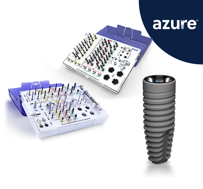 Azure™ Tapered Bone Level Implant System Collage
