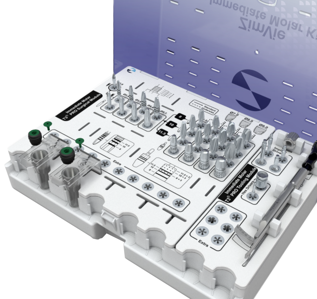 Accommodates placement of T3 PRO Immediate Molar Implants with the Certain Connection
