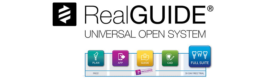 REALGUIDE UNIVERSAL OPEN SYSTEM Logo