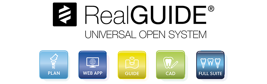 REALGUIDE UNIVERSAL OPEN SYSTEM Logo