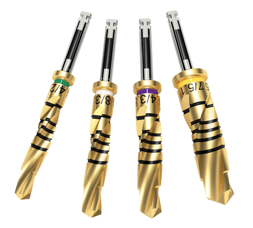 ZimVie Dental Site Preparation Driva Gold Series Drills